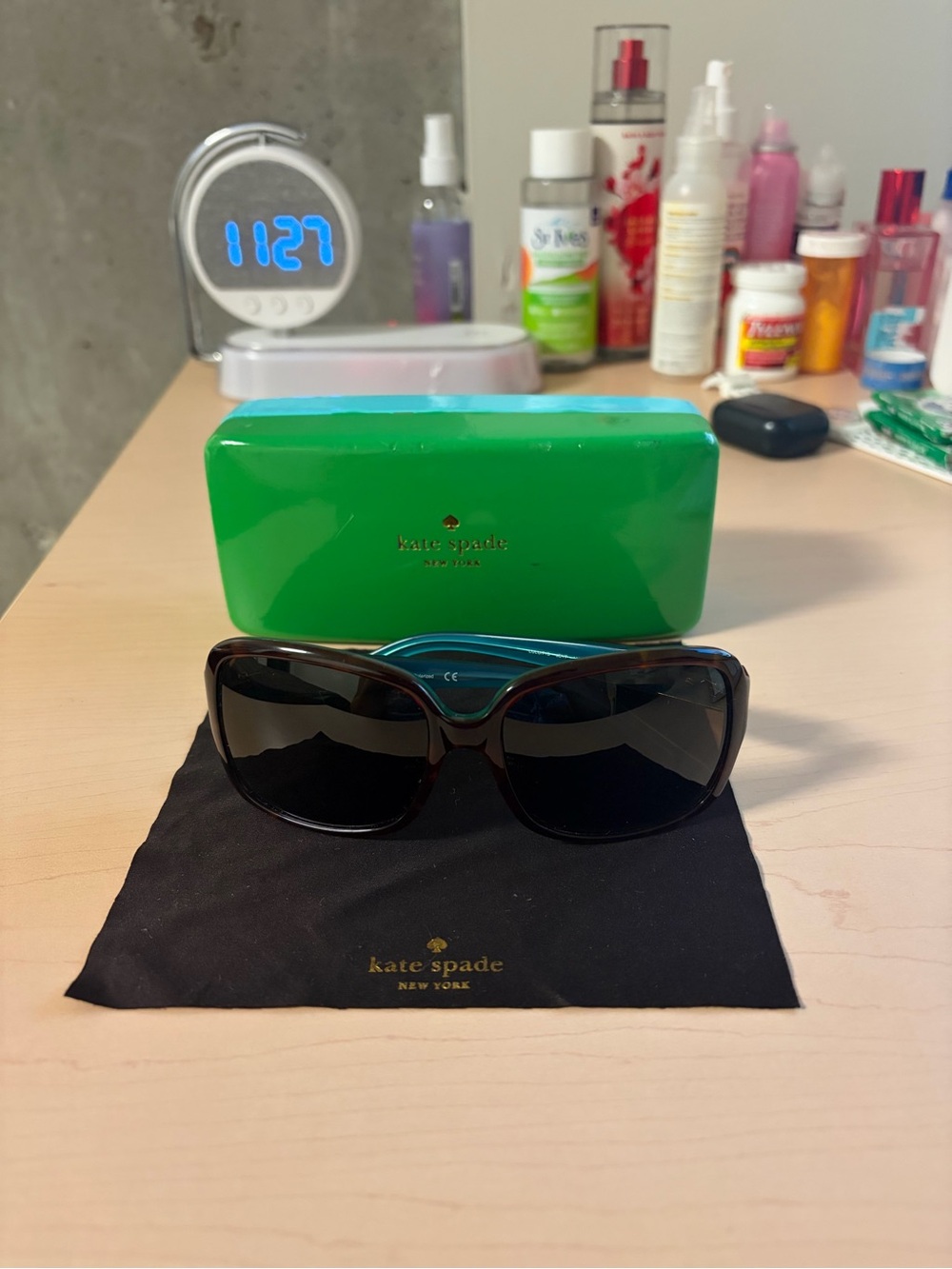 Kate Spade Women's Black Oversized Sunglasses